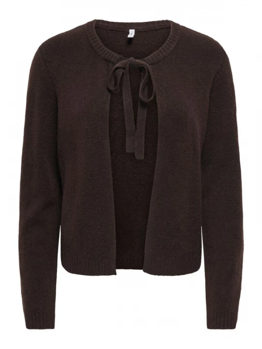 Foto van product ONLY Gebreid vest 'ONLJESSIE' donkerbruin