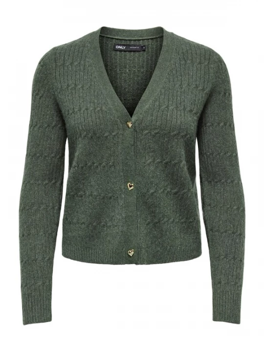 Foto van product ONLY Gebreid vest 'ONLKatia' jade groen