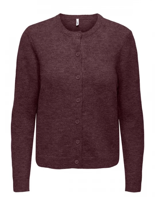 Foto van product ONLY Gebreid vest 'ONLLANO' chocoladebruin