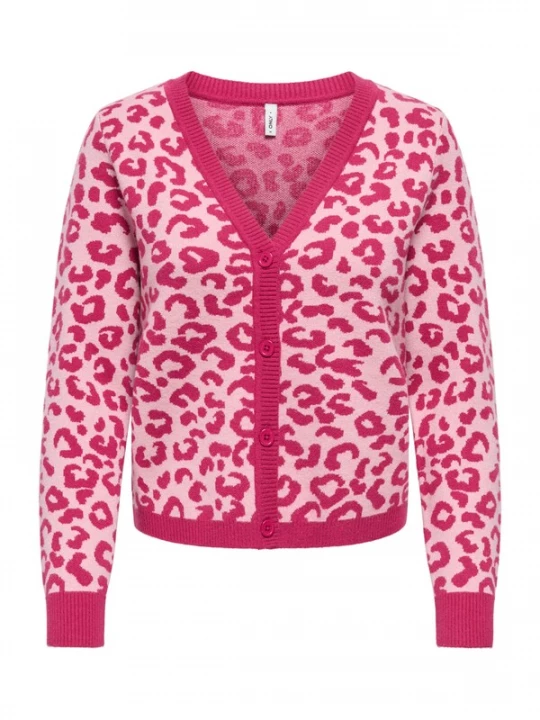 Foto van product ONLY Gebreid vest 'ONLLEO' pink / rosé