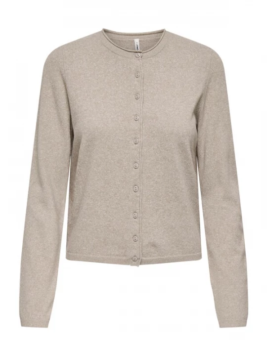 Foto van product ONLY Gebreid vest 'ONLLoyal' beige gemêleerd