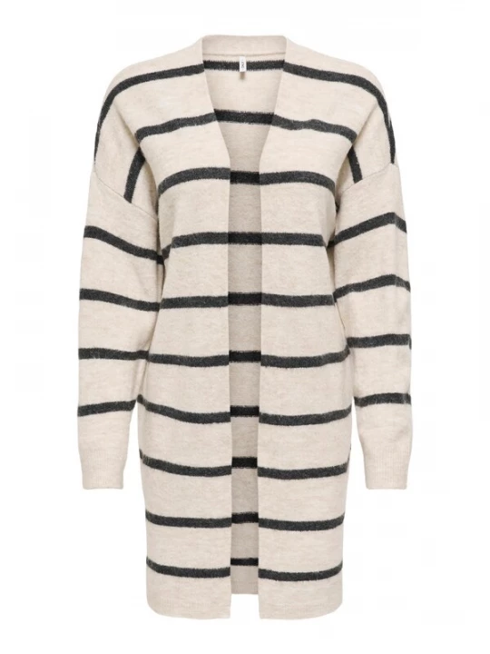 Foto van product ONLY Gebreid vest 'ONLTalio' greige / zwart