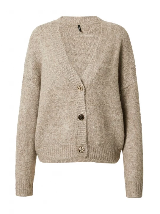 Foto van product ONLY Gebreid vest 'ZOEY' beige gemêleerd