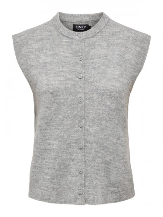 Foto van product ONLY Gebreide bodywarmer 'ONLSIMONI' grijs gemêleerd
