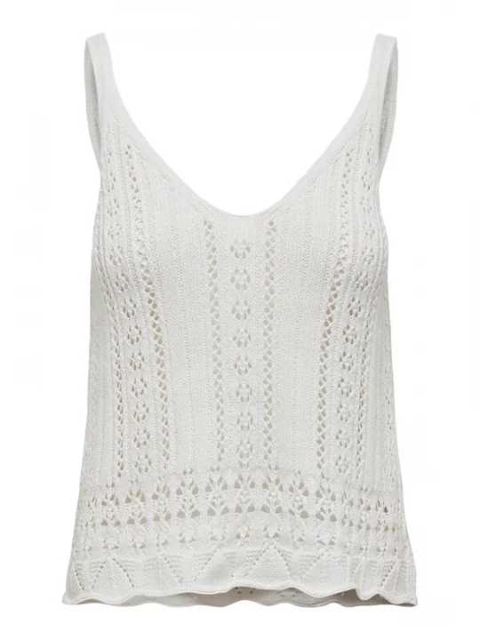 Foto van product ONLY Gebreide top 'Lyzet' wit