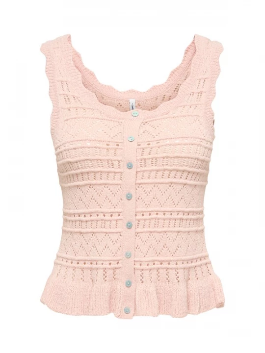 Foto van product ONLY Gebreide top 'ONLSunny' zalm roze