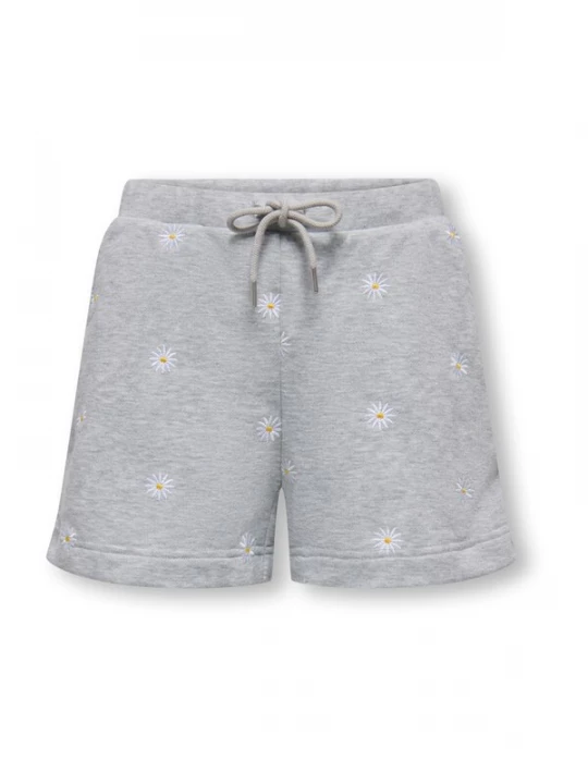 Foto van product ONLY GIRLS Broek 'KOGLuna' goudgeel / grijs gemêleerd / wit