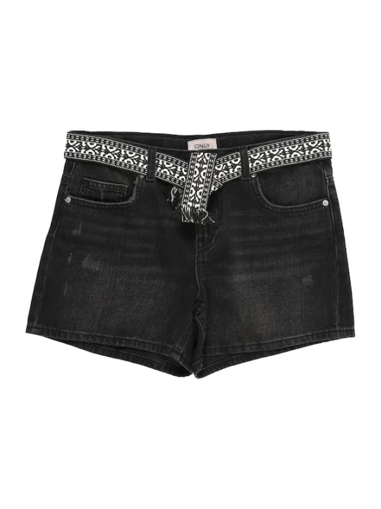 Foto van product ONLY GIRLS Jeans 'KOGElla' black denim / wit