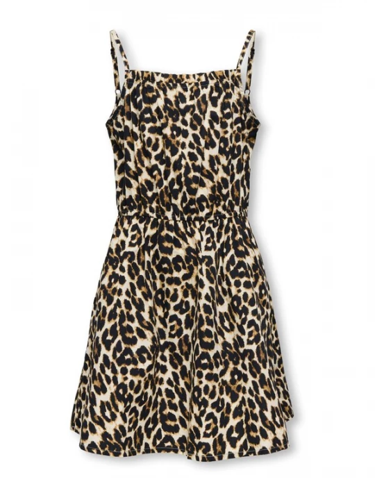 Foto van product ONLY GIRLS Jurk ecru / karamel / zwart