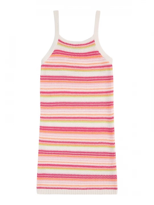 Foto van product ONLY GIRLS Jurk 'KOGBelli' lichtbeige / oranje / rosa / donkerroze