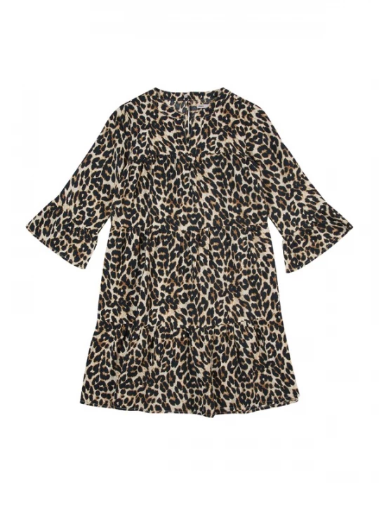 Foto van product ONLY GIRLS Jurk 'KOGGLOW ALBERTE' ecru / karamel / zwart
