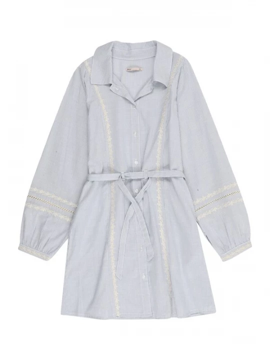 Foto van product ONLY GIRLS Jurk lichtblauw / wit