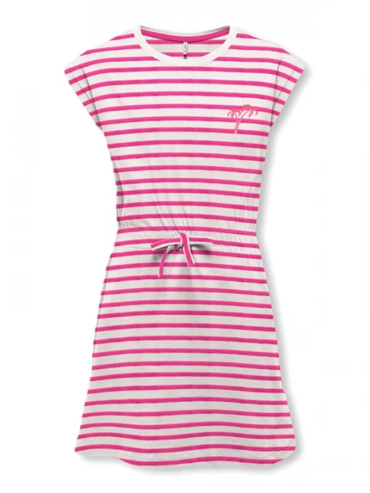 Foto van product ONLY GIRLS Jurk 'Trine' pink / wit