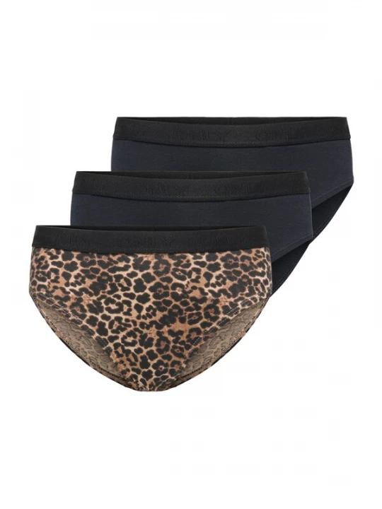 Foto van product ONLY GIRLS Onderbroek 'KOGLOLA' lichtbruin / zwart