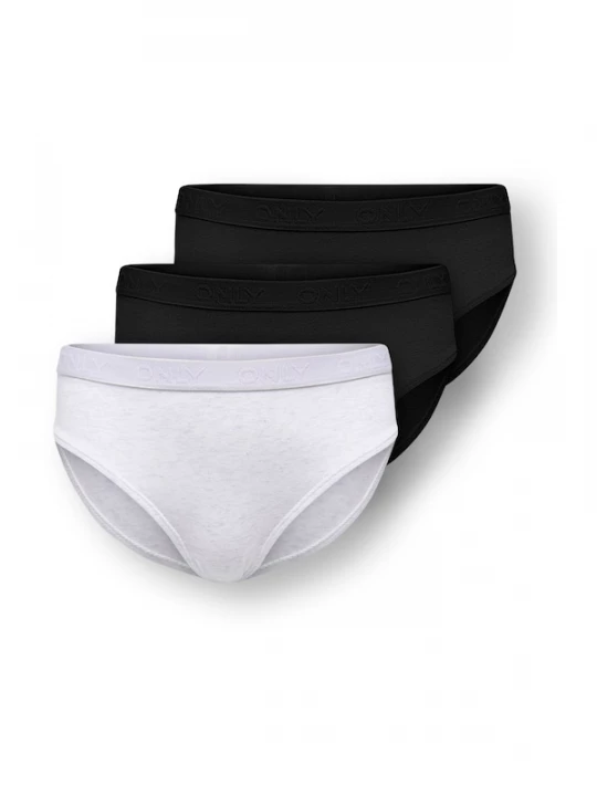 Foto van product ONLY GIRLS Onderbroek 'KOGLOLA' lichtgrijs / zwart