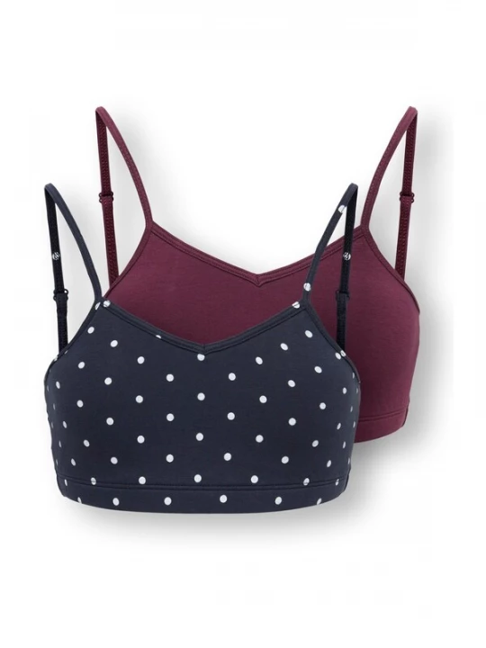 Foto van product ONLY GIRLS Onderhemd 'KOGLOLA' nachtblauw / bessen / wit