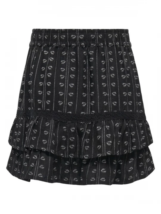 Foto van product ONLY GIRLS Rok 'Boletta' zwart / wit