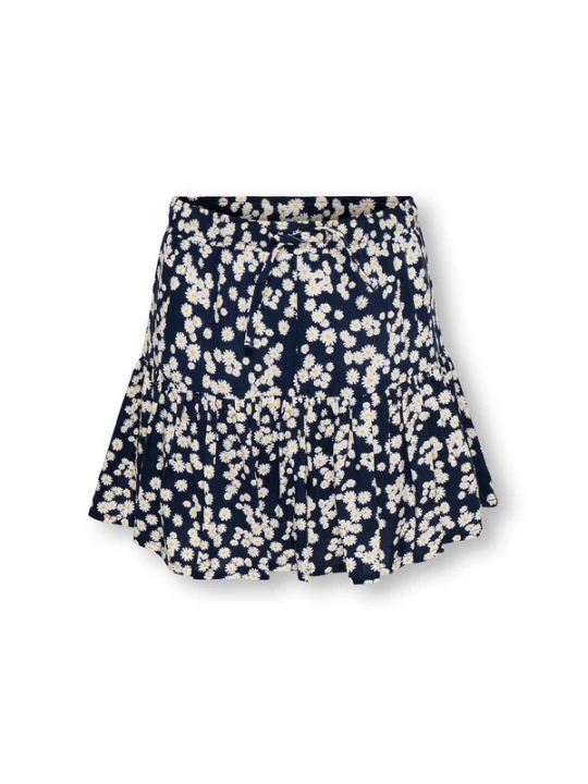 Foto van product ONLY GIRLS Rok 'KOGZalina' donkerblauw / geel / wit