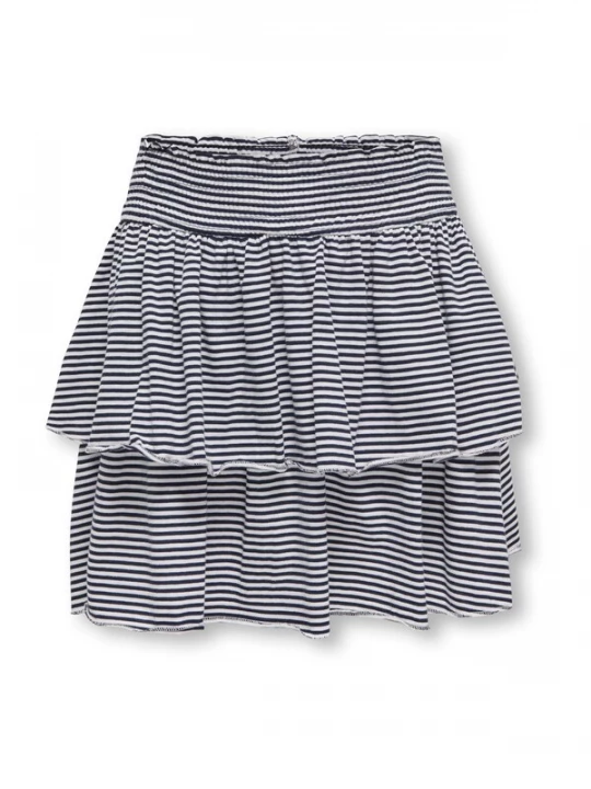 Foto van product ONLY GIRLS Rok 'Pisa' navy / wit