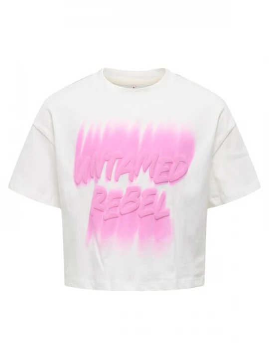 Foto van product ONLY GIRLS Shirt 'Daphne Life' rosa / wit