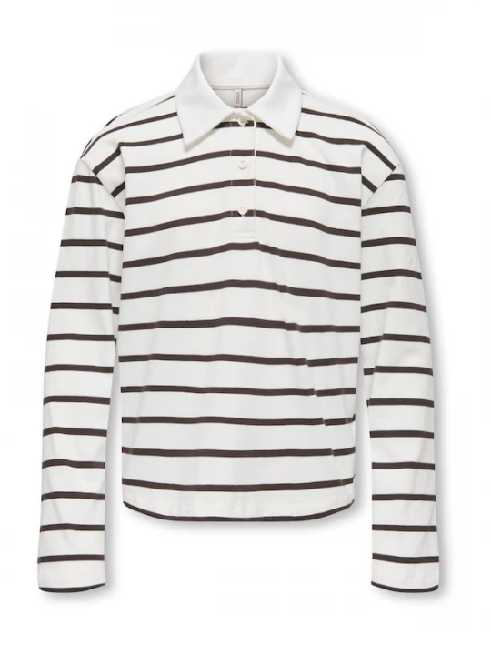 Foto van product ONLY GIRLS Shirt kastanjebruin / wit