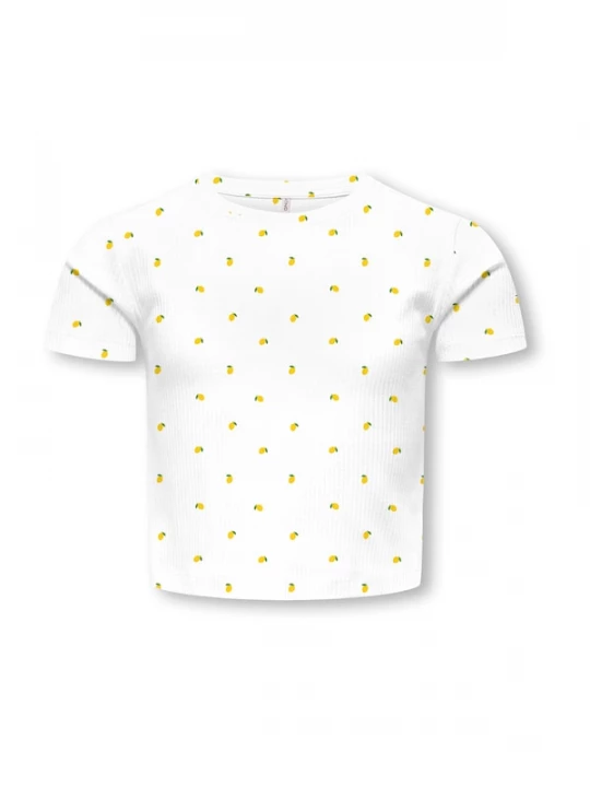 Foto van product ONLY GIRLS Shirt 'KOGBELLA' geel / groen / wit