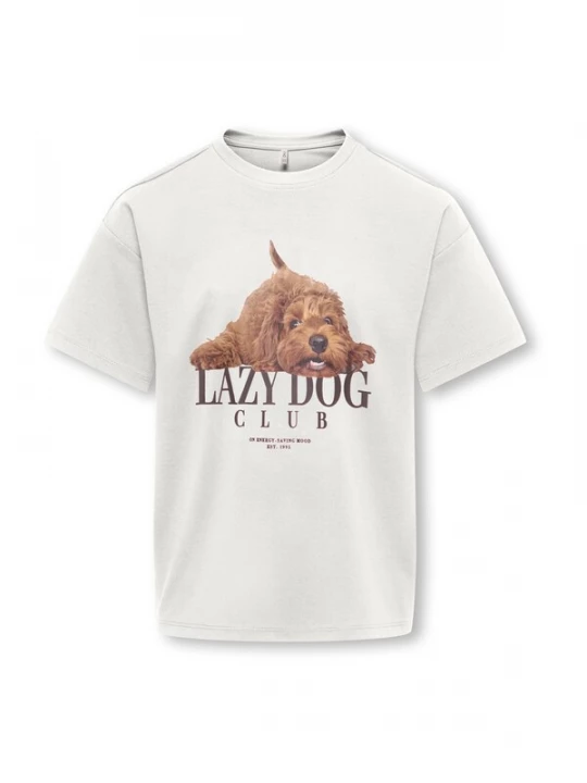 Foto van product ONLY GIRLS Shirt 'KOGBILLIE' bruin / chocoladebruin / wit