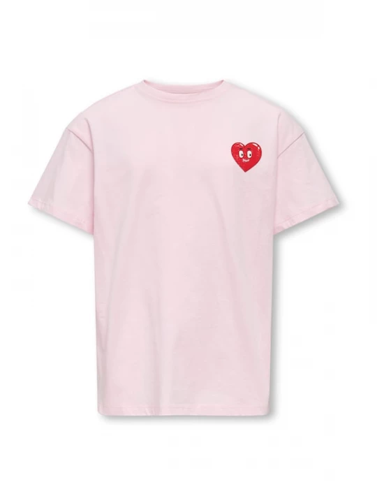 Foto van product ONLY GIRLS Shirt 'KOGEROS' rosa / rood / zwart / wit