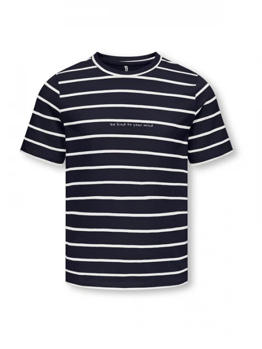 Foto van product ONLY GIRLS Shirt 'KOGHelle' donkerblauw / wit