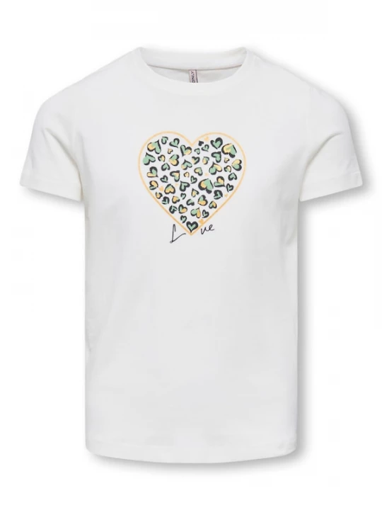 Foto van product ONLY GIRLS Shirt 'KOGLany-Nina' goud / pastelgroen / zwart / wit