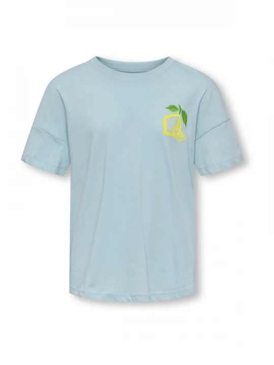 Foto van product ONLY GIRLS Shirt 'KOGLimone' lichtblauw / geel / groen / pink