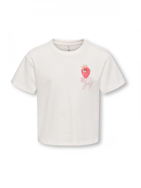 Foto van product ONLY GIRLS Shirt 'KOGNORA' framboos / poederroze / wit