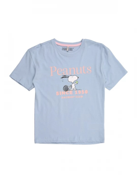 Foto van product ONLY GIRLS Shirt 'KOGPEANUTS' lichtblauw / rosa / zwart / wit