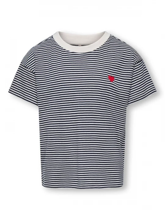 Foto van product ONLY GIRLS Shirt 'KOGPisa' navy / rood / wit