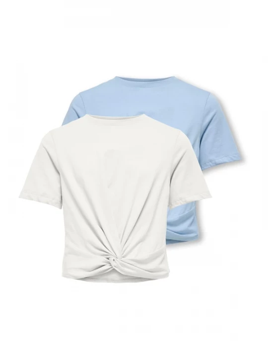 Foto van product ONLY GIRLS Shirt 'KOGREX' lichtblauw / wit