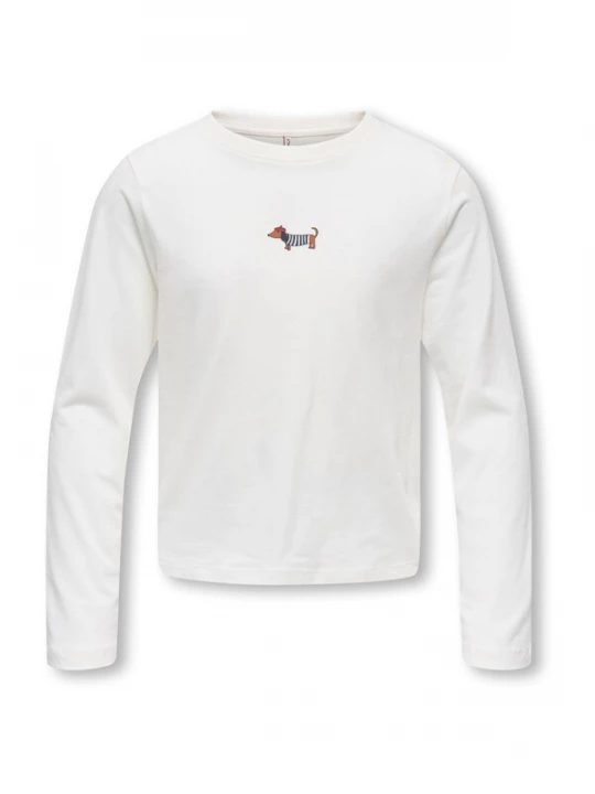 Foto van product ONLY GIRLS Shirt 'KOGREX' marine / cognac / bloedrood / wit