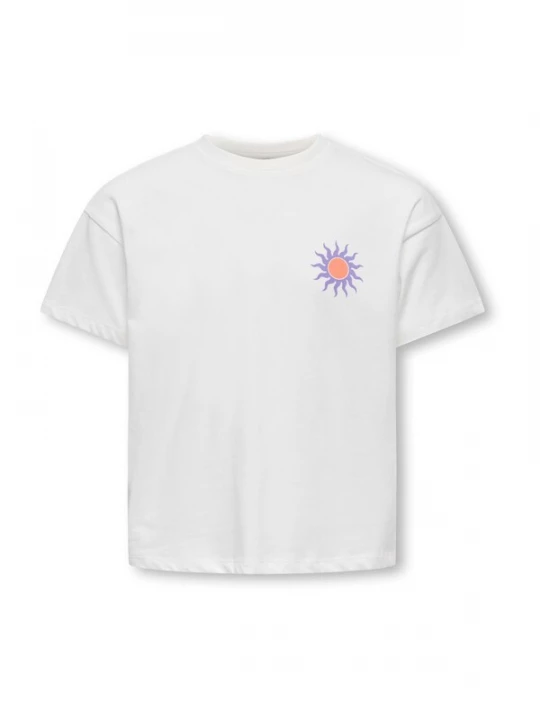 Foto van product ONLY GIRLS Shirt 'KOGSOLI-VERAS' lila / oranje / wit