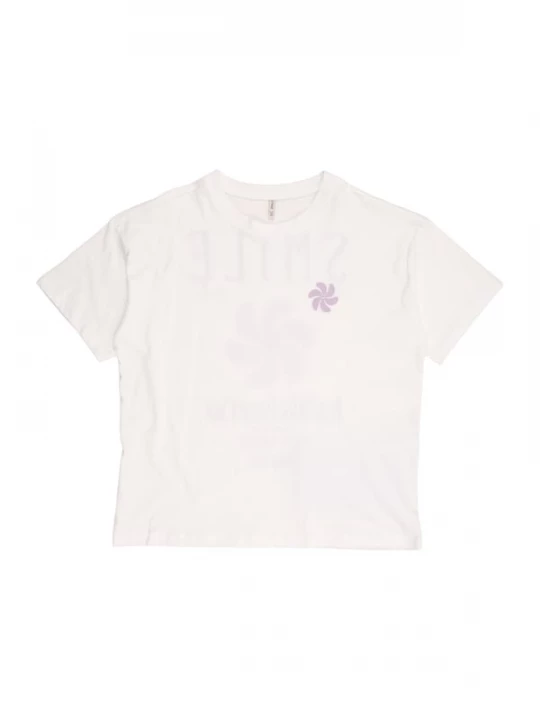 Foto van product ONLY GIRLS Shirt 'KOGSUN-VERAS FLOWER' lila / zwart / wit
