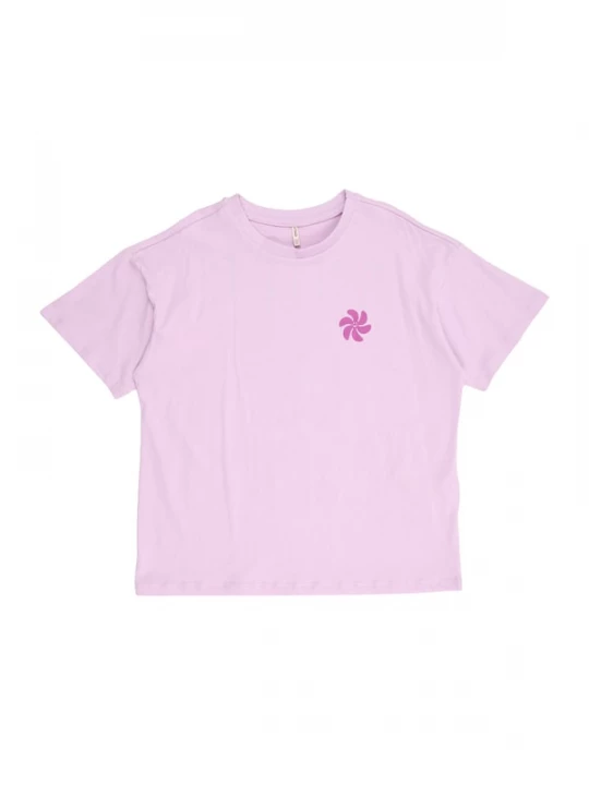 Foto van product ONLY GIRLS Shirt 'KOGSUN-VERAS FLOWER' sering / pink / zwart