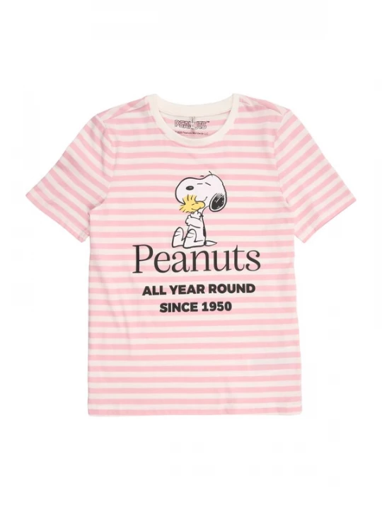 Foto van product ONLY GIRLS Shirt 'KOGTENNIS' citroengeel / rosa / zwart / wit