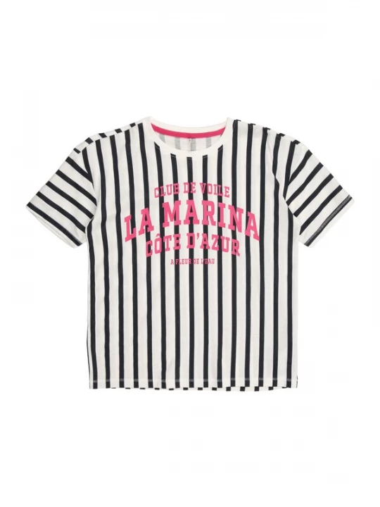 Foto van product ONLY GIRLS Shirt lichtroze / zwart / wit