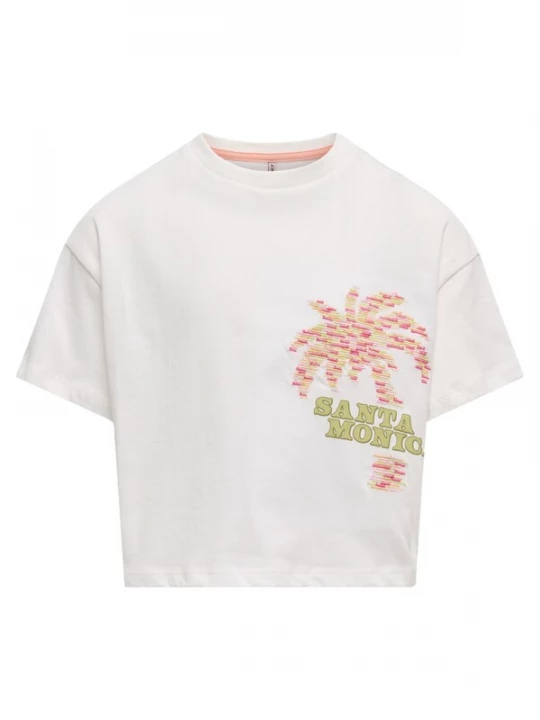 Foto van product ONLY GIRLS Shirt 'Loise Life' appel / pink / wit
