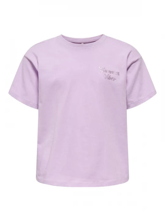 Foto van product ONLY GIRLS Shirt orchidee / oranje / zwart