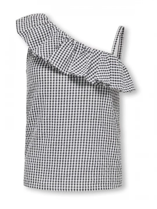 Foto van product ONLY GIRLS Top 'KOGSmilla' zwart / wit