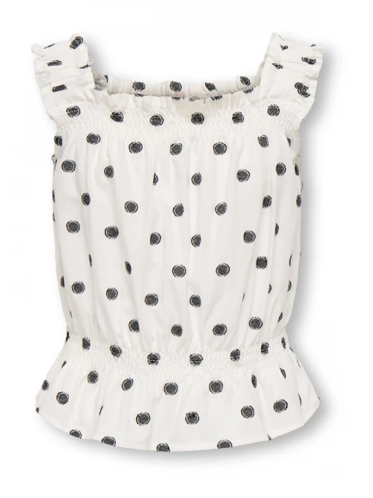 Foto van product ONLY GIRLS Top 'KOGSWETA' zwart / wit
