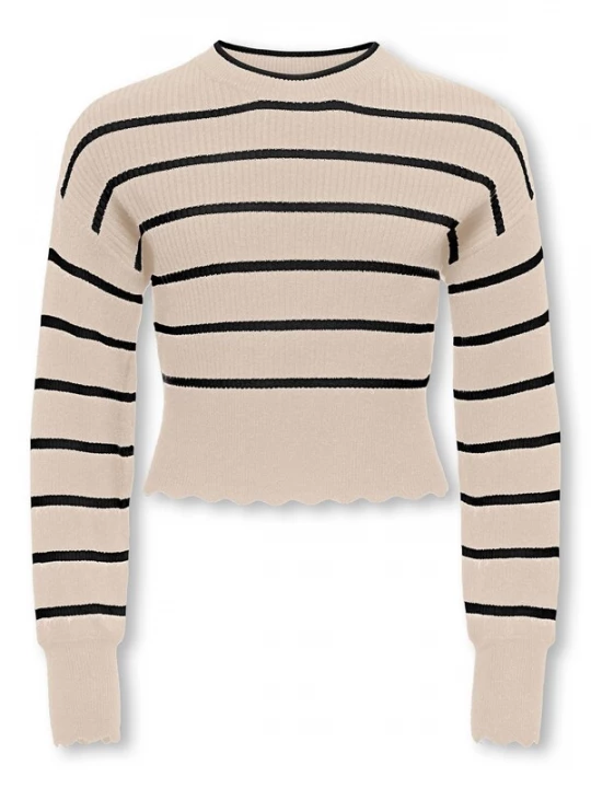 Foto van product ONLY GIRLS Trui 'KOGIBI ' beige / zwart