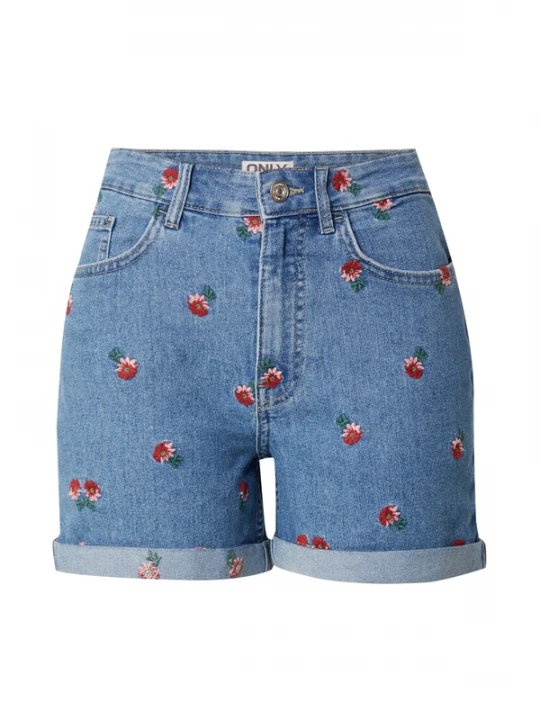Foto van product ONLY Jeans 'ONLHUSH' blauw denim / donkergroen / rood