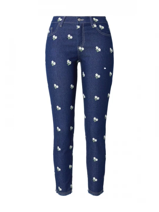 Foto van product ONLY Jeans 'ONLHUSH' indigo / lichtgroen / wit