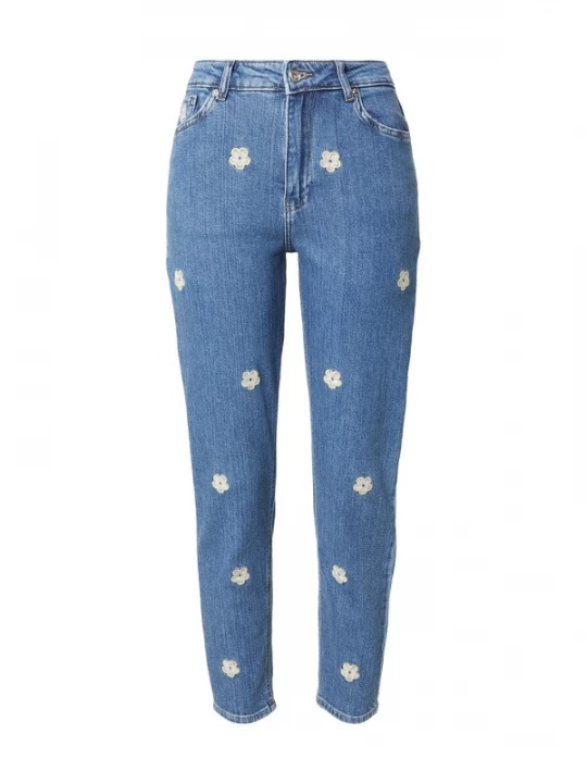 Foto van product ONLY Jeans 'ONLINC' blauw denim / lichtgeel / wit