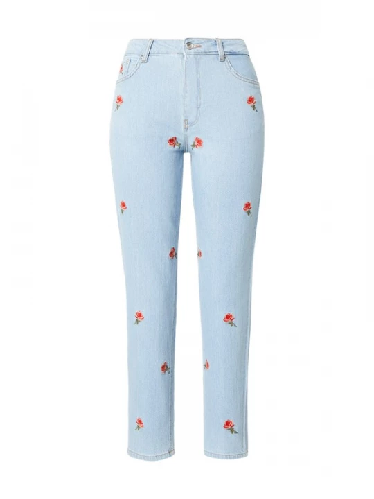 Foto van product ONLY Jeans 'ONLINC' blauw denim / olijfgroen / rosa / bloedrood